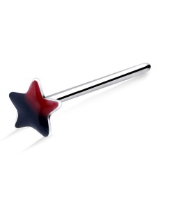 Dual Tone Star Straight Nose Stud NSKA-806 